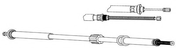 KAWE FA02178 Cable, parking brake